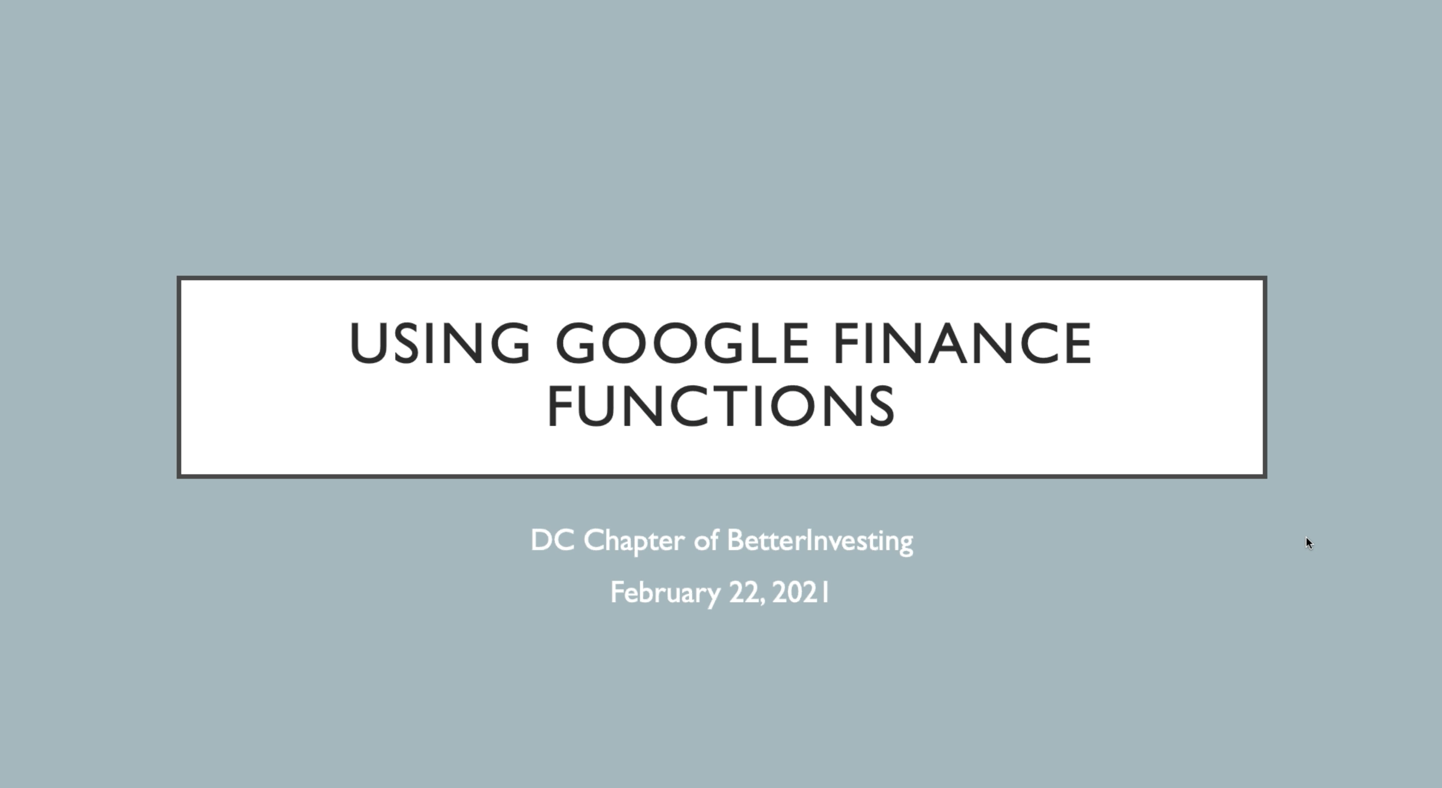 google-finance-functions